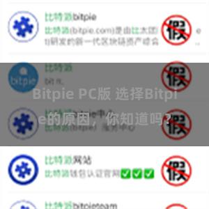 Bitpie PC版 选择Bitpie的原因，你知道吗？