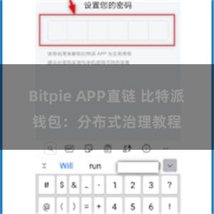 Bitpie APP直链 比特派钱包：分布式治理教程